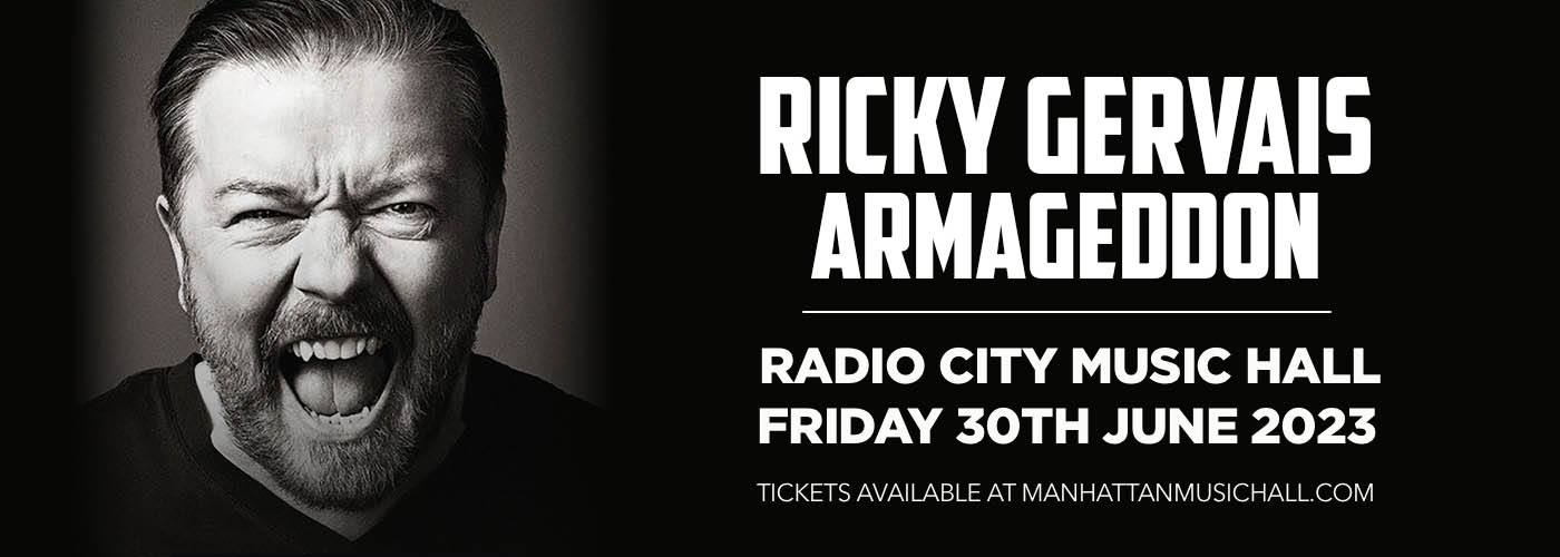 Ricky Gervais at Radio City Music Hall tickets Ricky Gervais at Radio City Music Hall