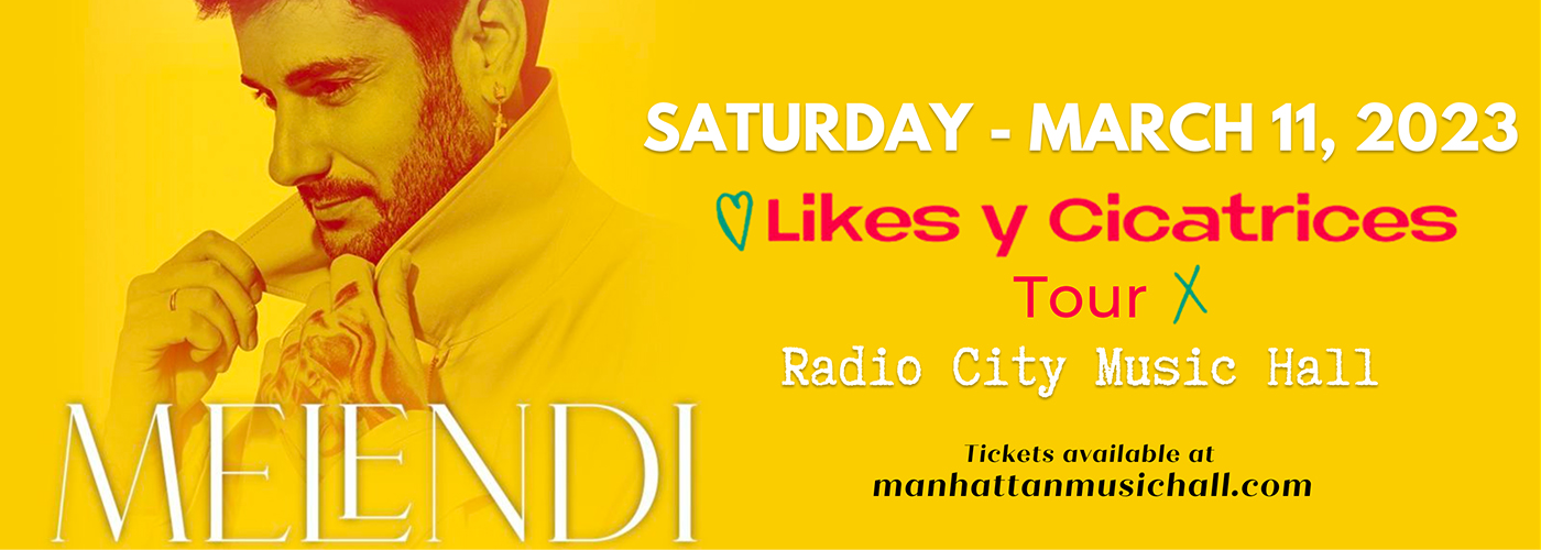 Melendi at Radio City Music Hall tickets Melendi at Radio City Music Hall