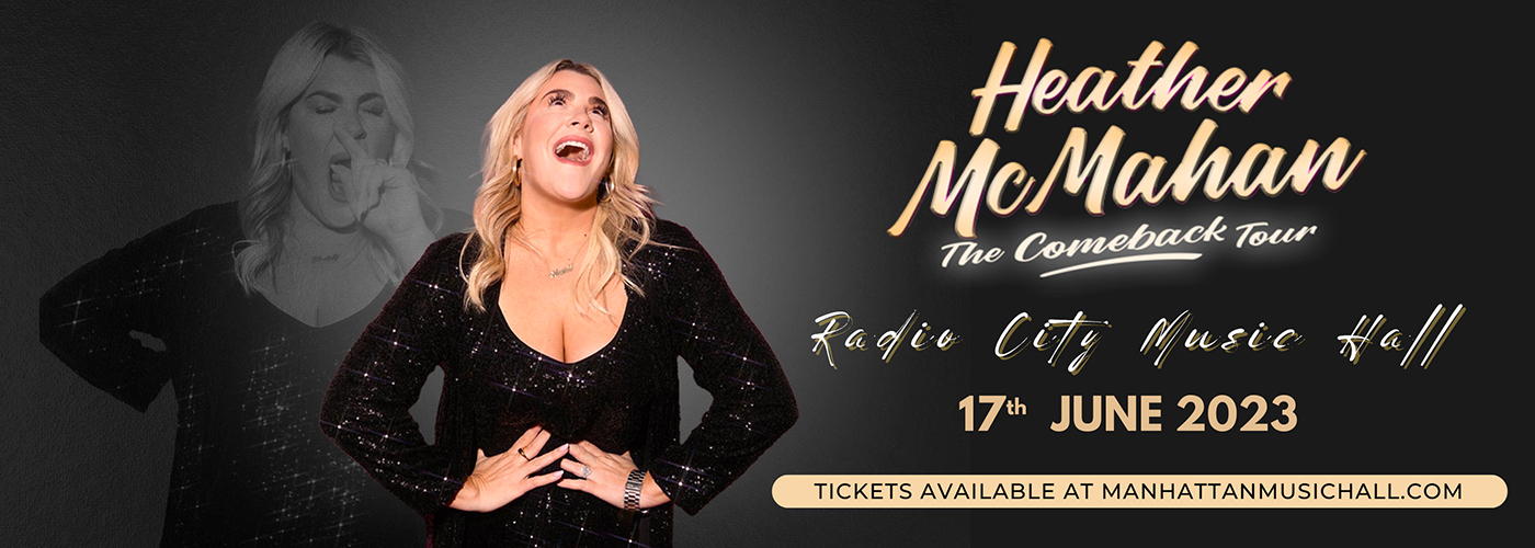 Heather McMahan at Radio City Music Hall tickets Heather McMahan at Radio City Music Hall