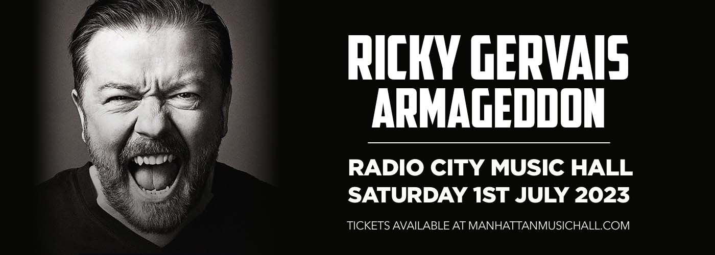 Ricky Gervais at Radio City Music Hall tickets Ricky Gervais at Radio City Music Hall