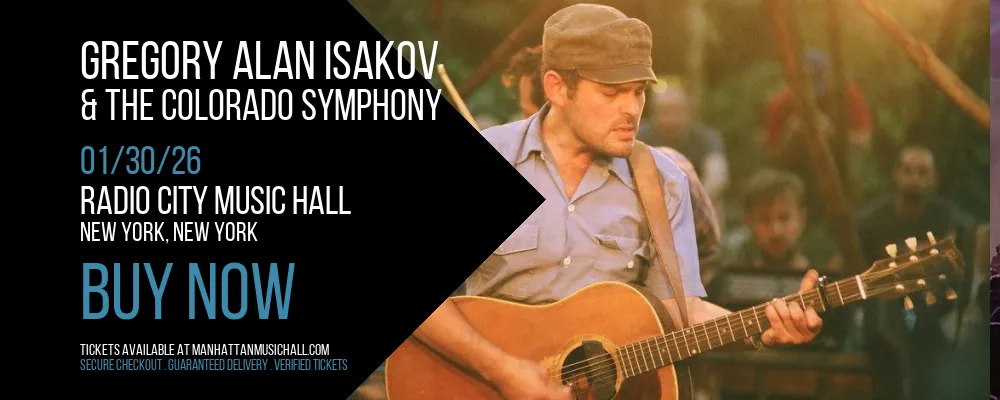 Gregory Alan Isakov & The Colorado Symphony at Radio City Music Hall