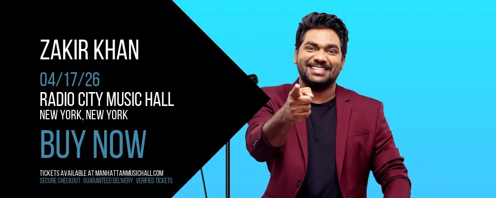 Zakir Khan at Radio City Music Hall